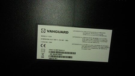 No se enciende tv vanguard