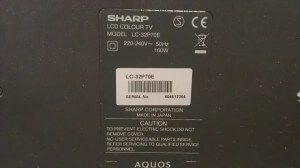Tv Lcd Sharp LC 32P70E no enciende