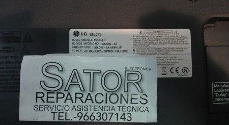 tv lcd lg 32" no se enciende