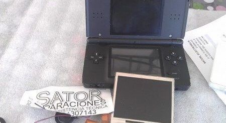 nintendo ds lite pantalla rota