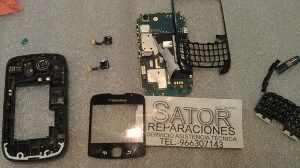 Blackberry curve 9300 no funciona botón central