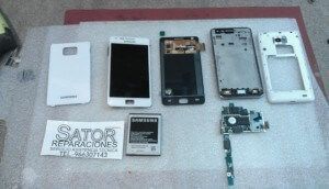 Samsung Galaxy S2 cristal roto