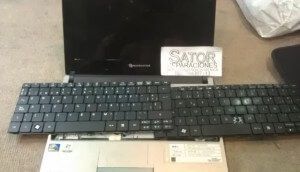 Portátil PackardBell DotS teclado roto
