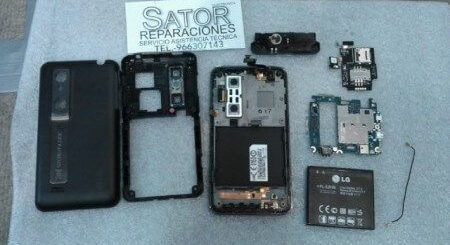 Lg optimus 3d pantalla rota