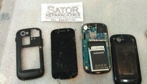Móvil Samsung Nexus S pantalla cristal roto