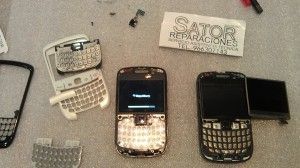 Blackberry 9300 con pantalla rota