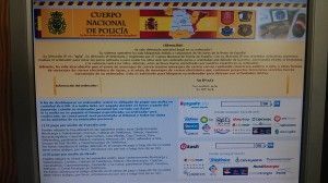 Ordenador con virus Policía Nacional