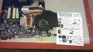 Portátil Packard Bell conector alimentación roto