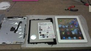 iPad 3 wifi 3g táctil rota, carcasa rota 3