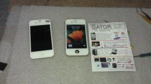Reparar Iphone 4s pantalla blanca rota
