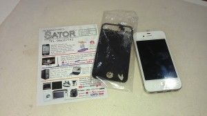 iPhone 4s pantalla rota y cámara no se ve