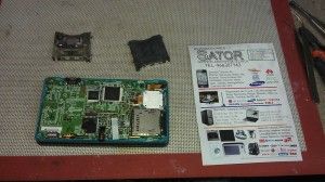 Nintendo ds 3D lector tarjeta roto