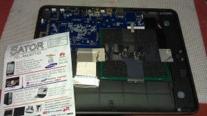Tablet Carrefour CT1002 conector alimentación roto