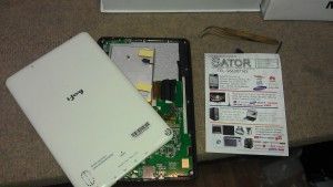 Tablet Ebook i-Joy Ketab botón encendido roto