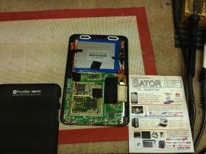 Tablet Vortex NVSBL conector alimentación roto