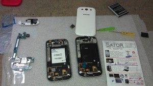 Teléfono Samsung Galaxy S3 i9300 pantalla rota