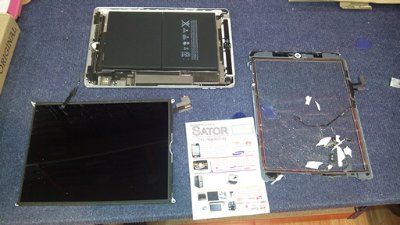 Cambiar pantalla iPad air cristal roto