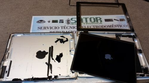Reparar ipad roto por caida.