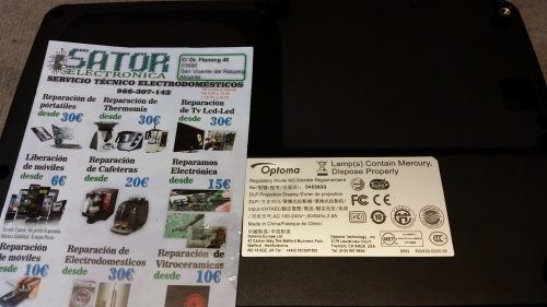 Reparar Proyector Optoma Alicante
