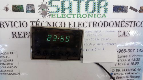 Reparar Reloj Horno AEG 5120B