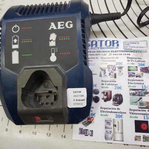 Reparación de cargador de baterías AEG