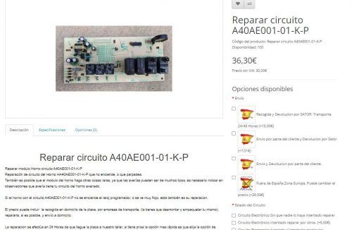 reparar circuito A40ae001