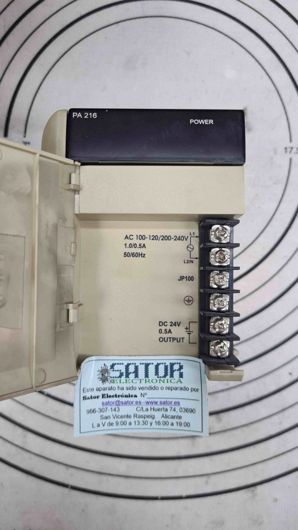 Reparacion fuente alimentacion Omron Pa-216