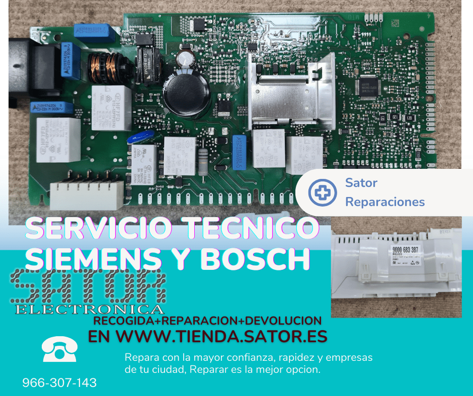 Sator Servicio Tecnico Siemens Bosch Reparación lavavajillas