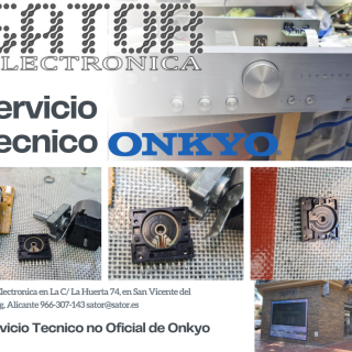 Reparar amplificador Onkyo en Alicante en Sator Electronica