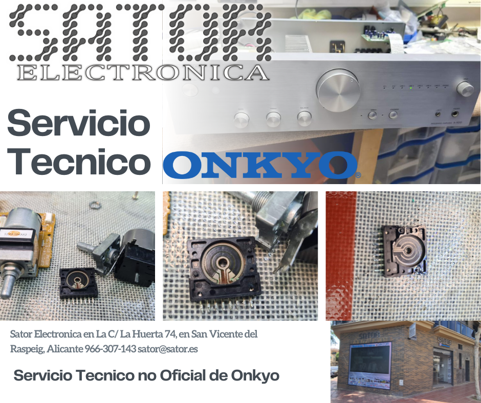 Reparar amplificador Onkyo en Alicante en Sator Electronica