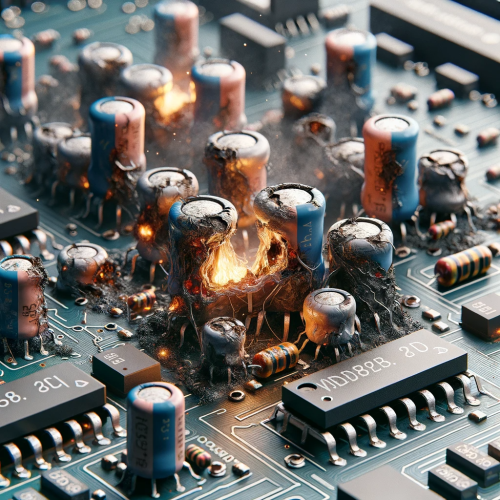 circuito electronico quemado y su reparacion en Sator Electronica