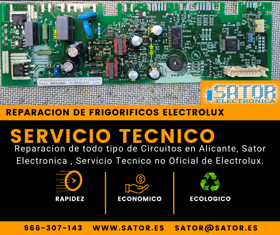 Servicio Tecnico Reparacion Frigorifico Electrolux 452721841 Enb39400w
