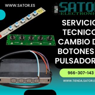 SERVICIO TECNICO CAMBIO DE BOTONES EN CIRCUITO