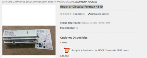 Reparar Circuito Fermax 4810 con garantía – Sator Electrónica