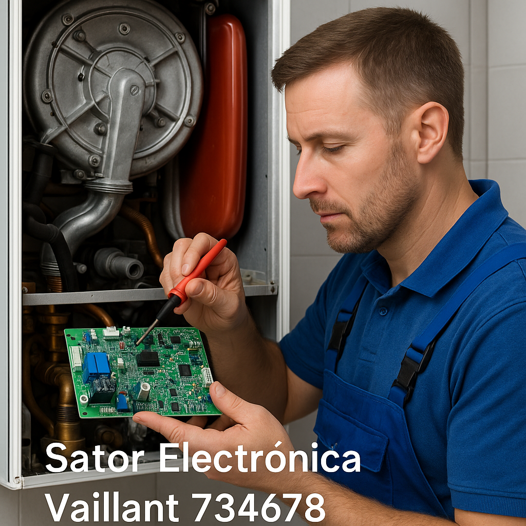 Técnico reparando placa Daikin AUX SX-51-72LBP