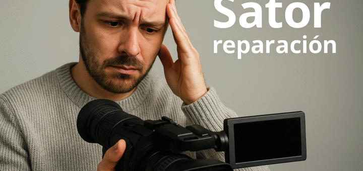 Reparación de pantalla LCD en cámara JVC HM360 en Sator