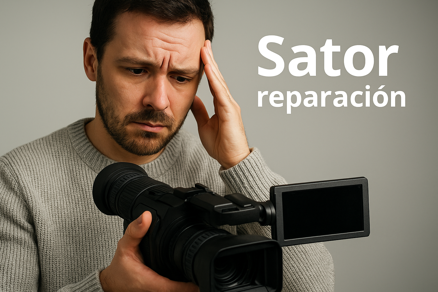 Reparación de pantalla LCD en cámara JVC HM360 en Sator
