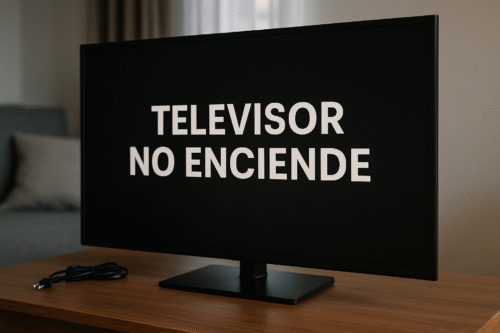 Reparación de televisor que no enciende - Técnico Sator Electrónica revisando placa