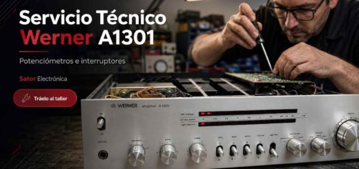 amplificador Werner A1301 reparado en sator